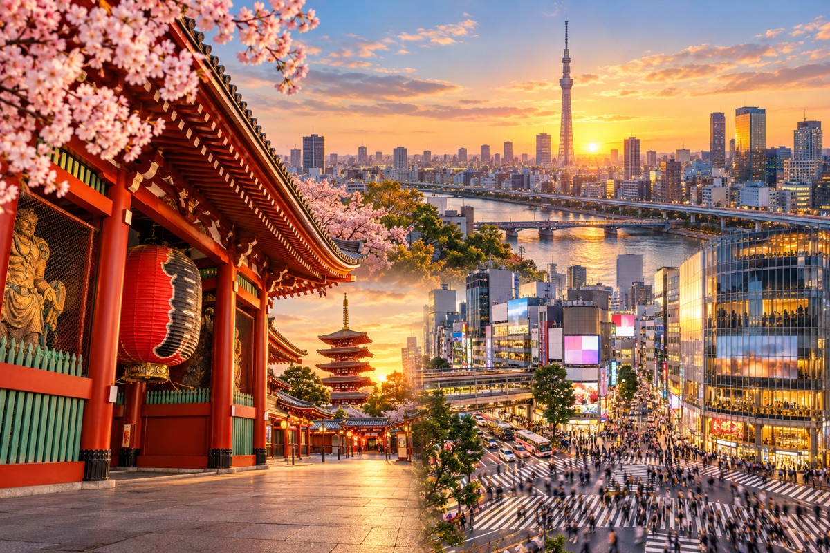 Ilustrasi Private Halal Tour Jepang 7 Hari Golden Route + Free Day